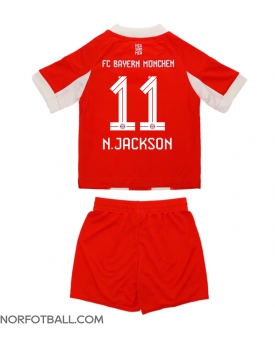 Billige Fotballdrakt Bayern Munich Nicolas Jackson #11 Replika Hjemmedraktsett Barn 2025-26 Kortermet (med bukser)